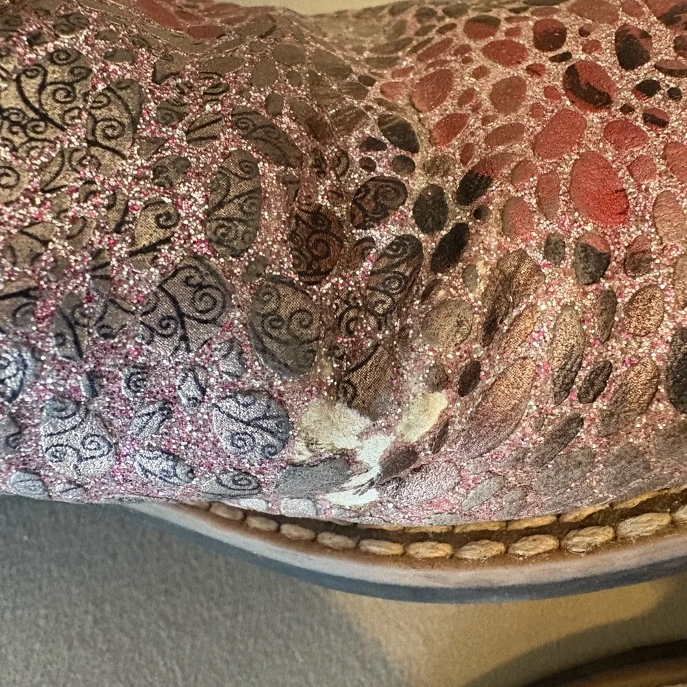 Women's Western Boots - Pink and Brown